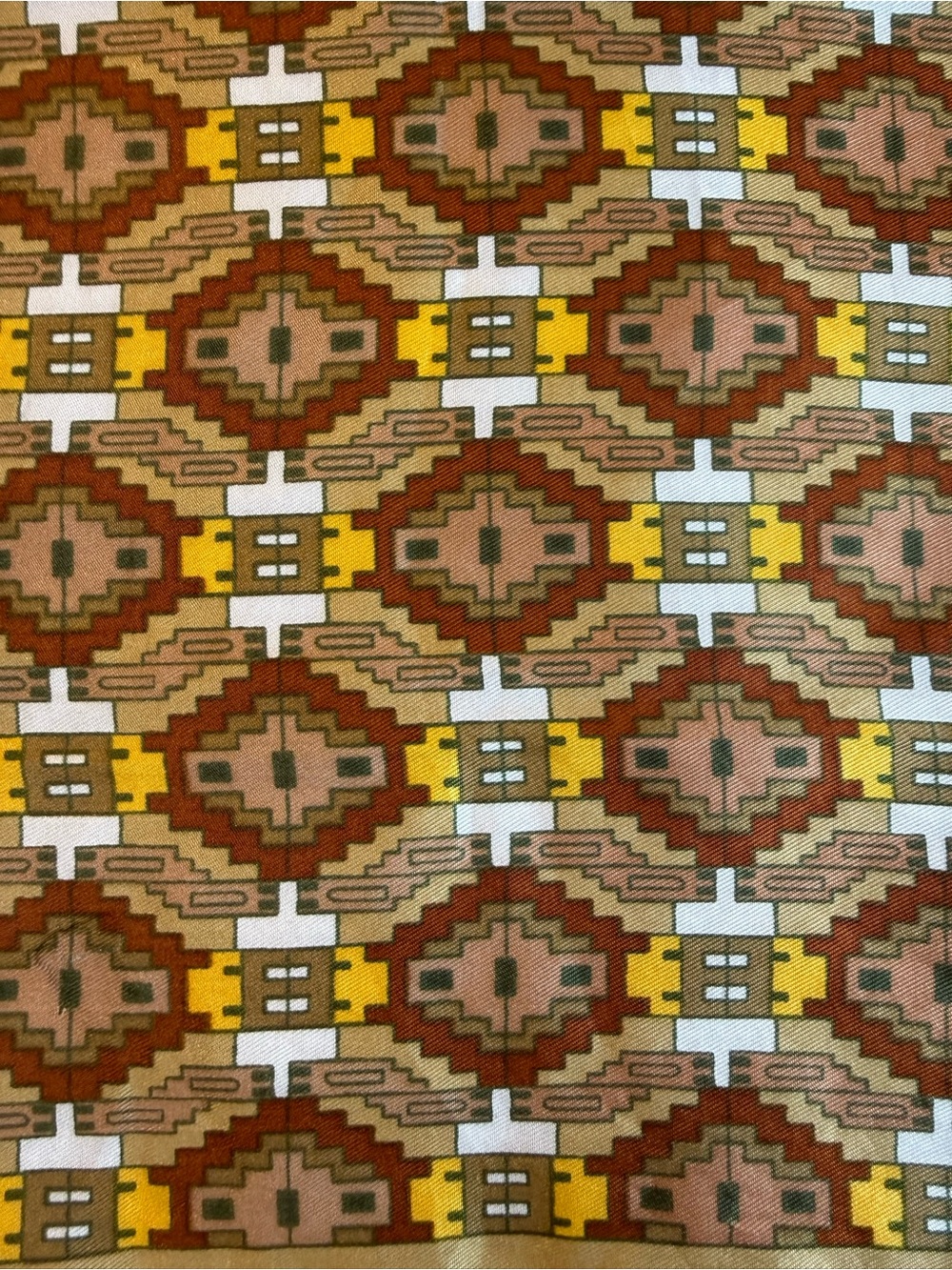 Vintage Southwest Style Geometric Bandana Made in Italy